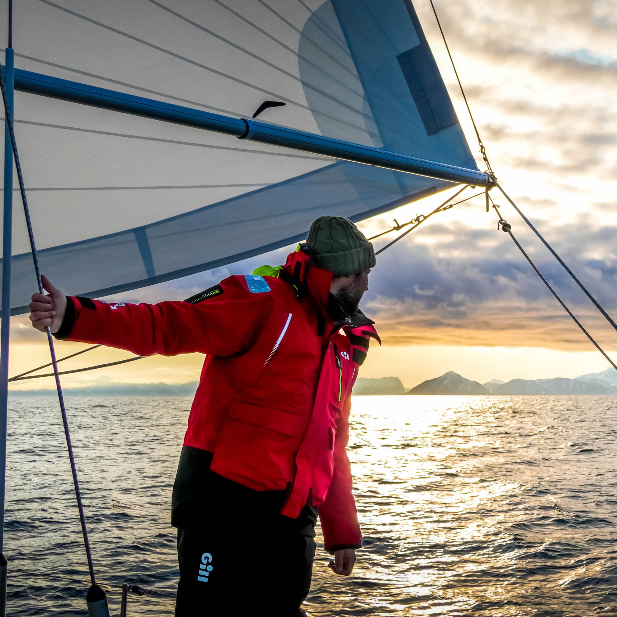 2026 Gill OS1 Ocean Jacket OS14J - Red